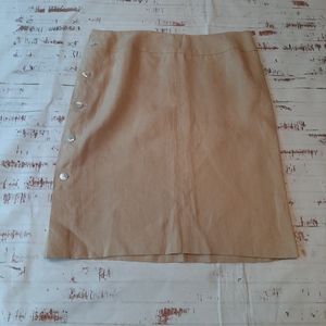 Chanel linen career style skirt